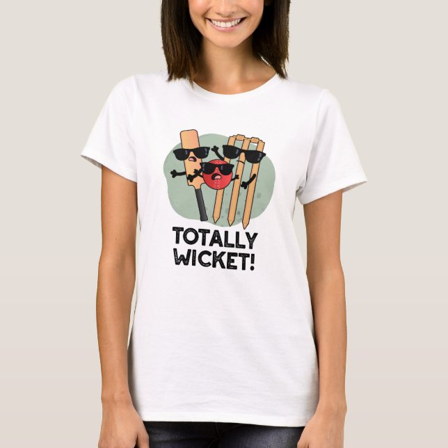 Camiseta Un divertido juego de cricket deportivo (Anverso)