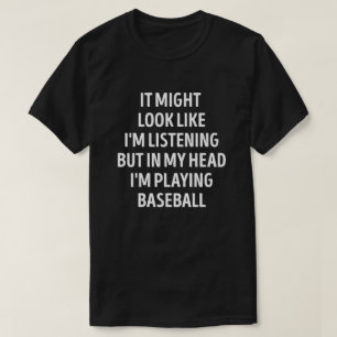 Camiseta Un divertido jugador de béisbol