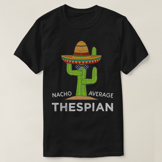 Camiseta Un divertido meme de teatro diciendo el divertido  (Diseño del anverso)