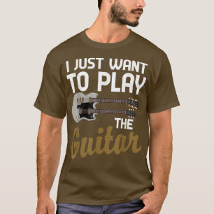 Camiseta Un divertido músico guitarista que solo quiero toc