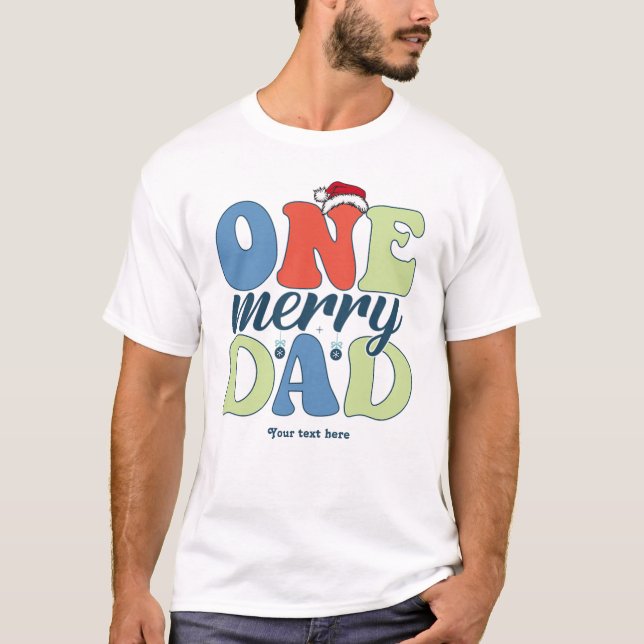 Camiseta Un divertido padre, divertida Navidad (Anverso)
