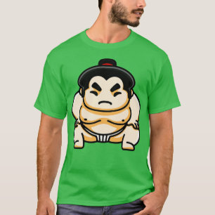 Camiseta Un divertido sumo japonés