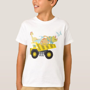 Camiseta Un divertido tractor de dinosaurio de vuelta a la 