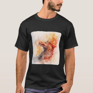 Camiseta Un Dragón Respirador De Fuego Respirante En M