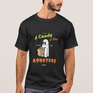 Camiseta Un dulce día mantiene a los monstruos alejados de