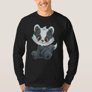 Camiseta Un dulce habitante del bosque animal tejón honeyda