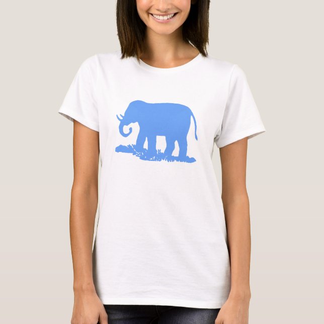 Camiseta un elefante azul (Anverso)