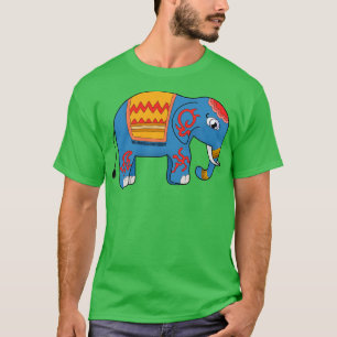 Camiseta Un elefante colorido