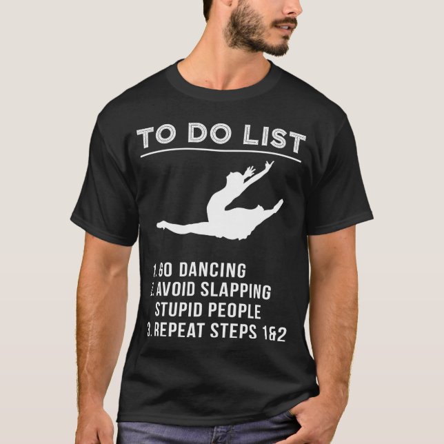 Camiseta Un elegante ballet se mueve para evitar abofetear  (Anverso)