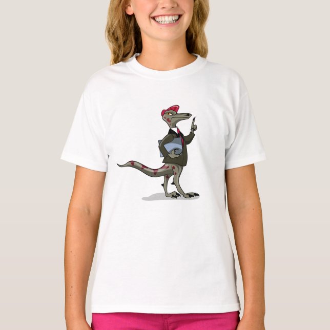 Camiseta Un empleado de Iguanodon Personalizado. (Anverso)