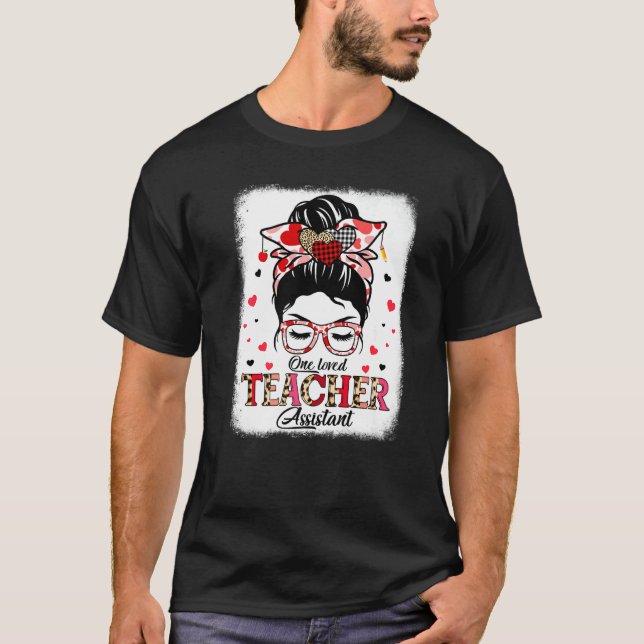 Camiseta Un Encantado Profesor Leopard Plaid El día de San  (Anverso)