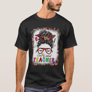 Camiseta Un Encantado Profesor Messy Bun Hair Bleached Vale