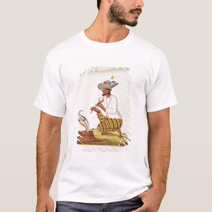Camiseta Un encantador de serpientes indios con una Cobra, 