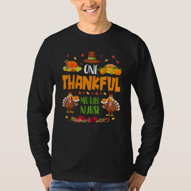 Camiseta Un Enfermero De Surg De Med Fall Otoño Thanksgivi (Anverso)