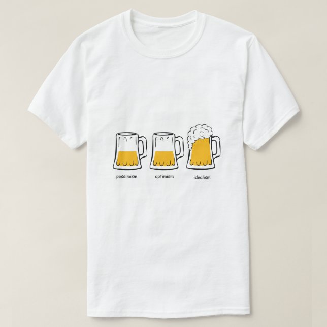 Camiseta Un enfoque filosófico de la cerveza (Diseño del anverso)