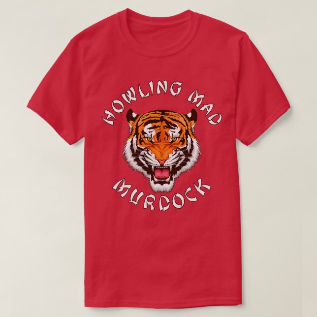 Camiseta Un equipo arremetiendo contra el tigre de Murdock (Diseño del anverso)