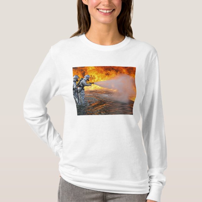 Camiseta Un equipo de rescate de bomberos (Anverso)
