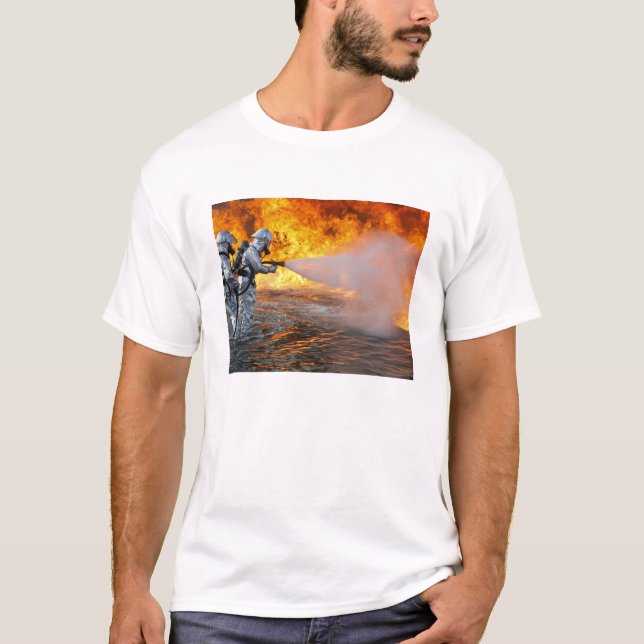 Camiseta Un equipo de rescate de bomberos (Anverso)