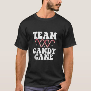 Camiseta Un equipo gracioso Navidades de Candy Cane Retro G