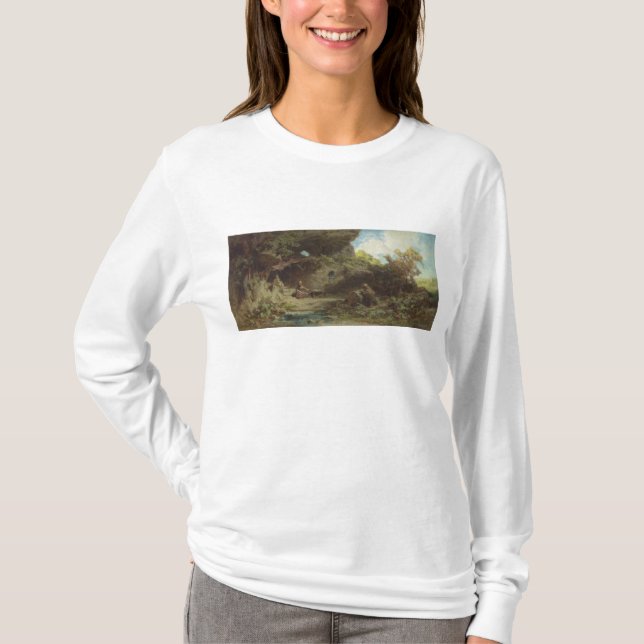Camiseta Un ermitaño en las montañas (Anverso)