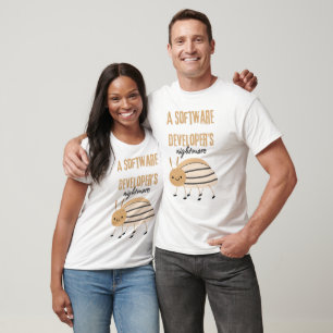 Camiseta Un error de desarrollo de software de pesadilla.
