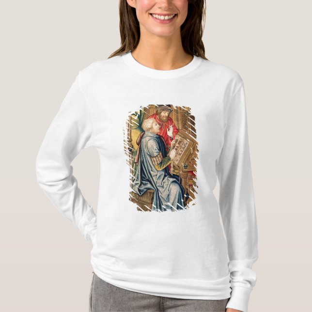 Camiseta Un escribano que escribe una cuenta (Anverso)