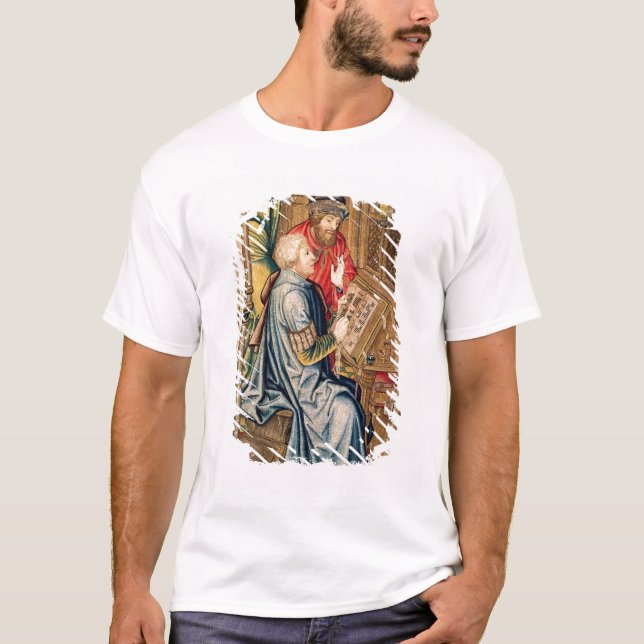 Camiseta Un escribano que escribe una cuenta (Anverso)