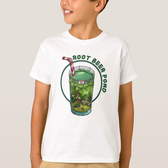 Camiseta Un Estanque de Cerveza de Raíz Alta (Anverso)