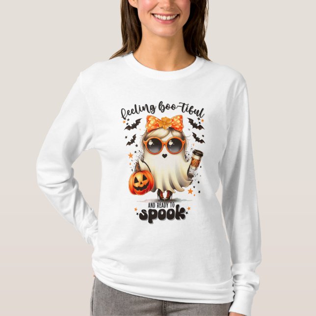 Camiseta Un estilo de Halloween que se siente muy bello, li (Anverso)