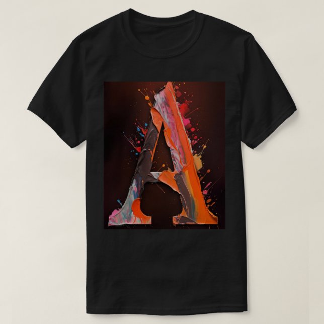 Camiseta Un estilo de letra T-Shirt (Diseño del anverso)