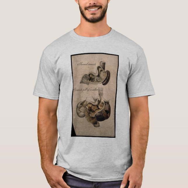 Camiseta Un estómago por completo del socialismo (Anverso)