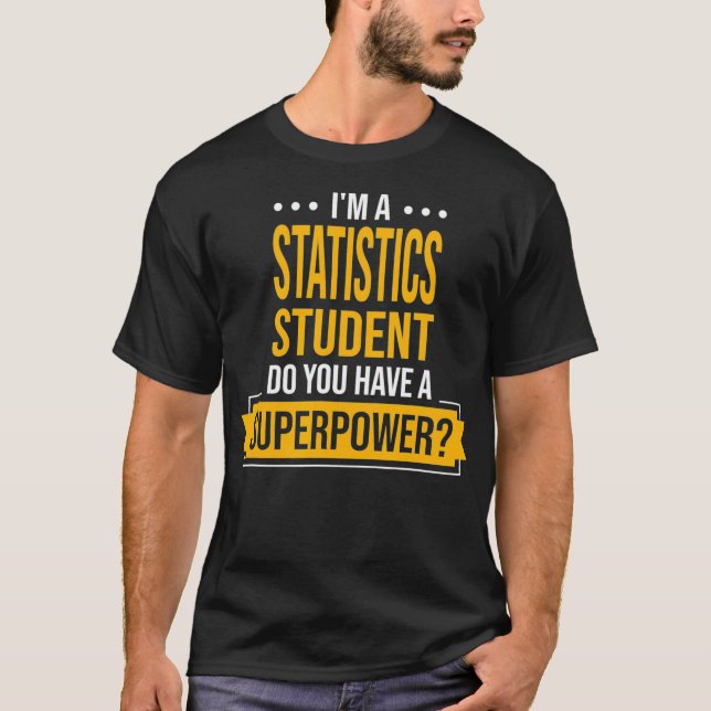 Camiseta Un estudiante de estadística con superpoderes Dive (Anverso)