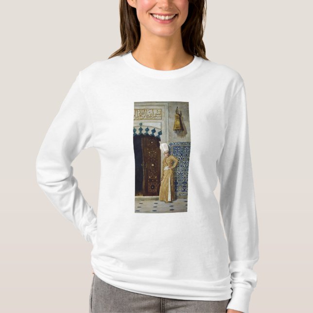 Camiseta Un eunuco antes de la puerta del harem (Anverso)