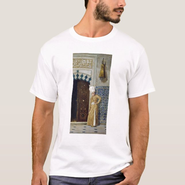 Camiseta Un eunuco antes de la puerta del harem (Anverso)