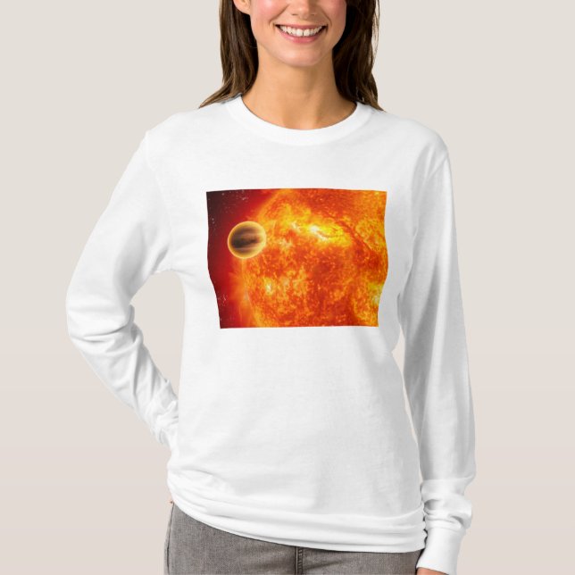 Camiseta Un exoplaneta gigante del gas (Anverso)