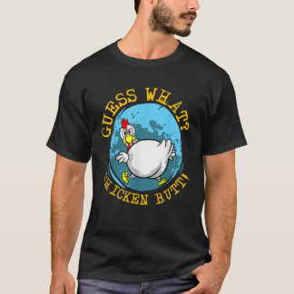 Camiseta Un extraño animal de granja diciendo "Adivinen qué