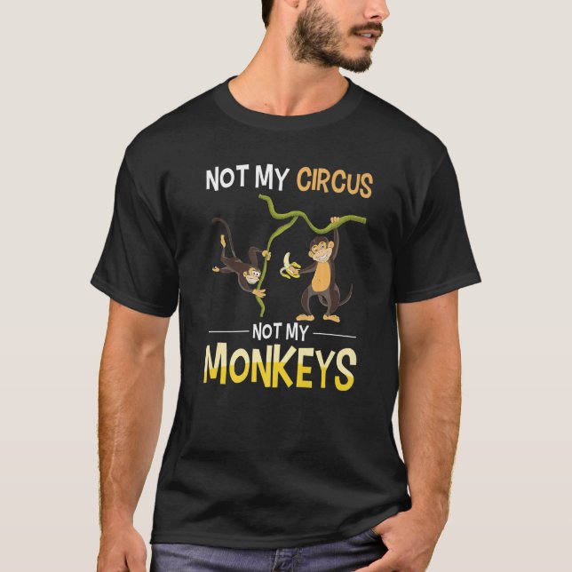 Camiseta Un extraño animal del zoológico de Monkey Lover no (Anverso)