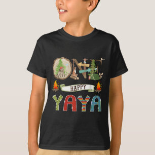 Camiseta Un Feliz Campista de Yaya cumple 1 año Camping Bea