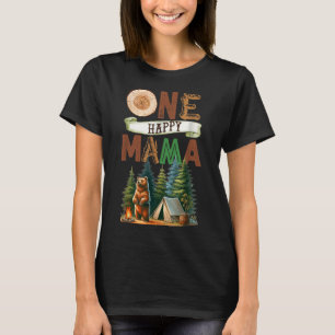 Camiseta Un feliz cumpleaños de mamá campista oso de campin