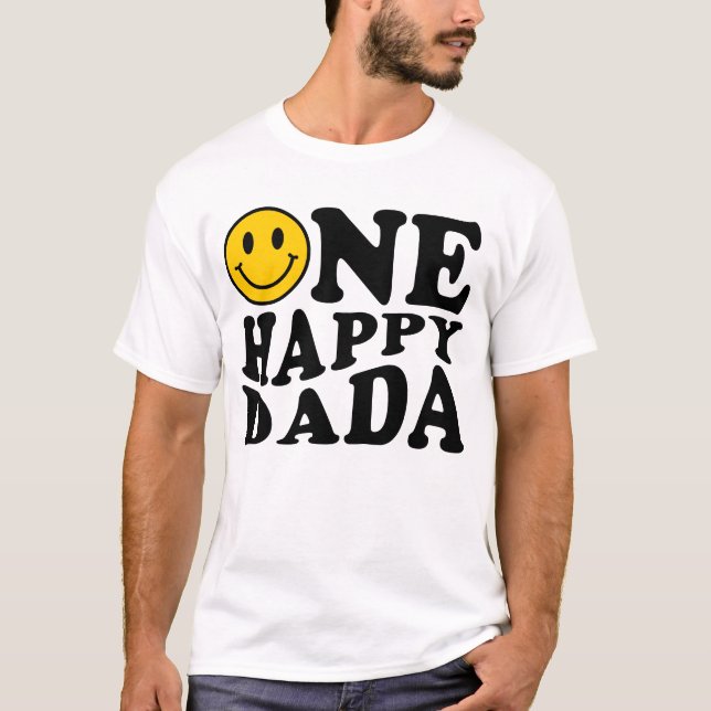 Camiseta Un Feliz Dada Amarillo Que Coincide Con Un Cumplea (Anverso)