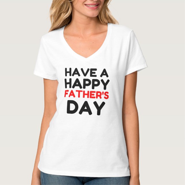 Camiseta Un feliz día de los padres (Anverso)