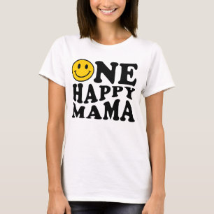 Camiseta Un Feliz Mamá Amarillo coincidiendo con un cumplea