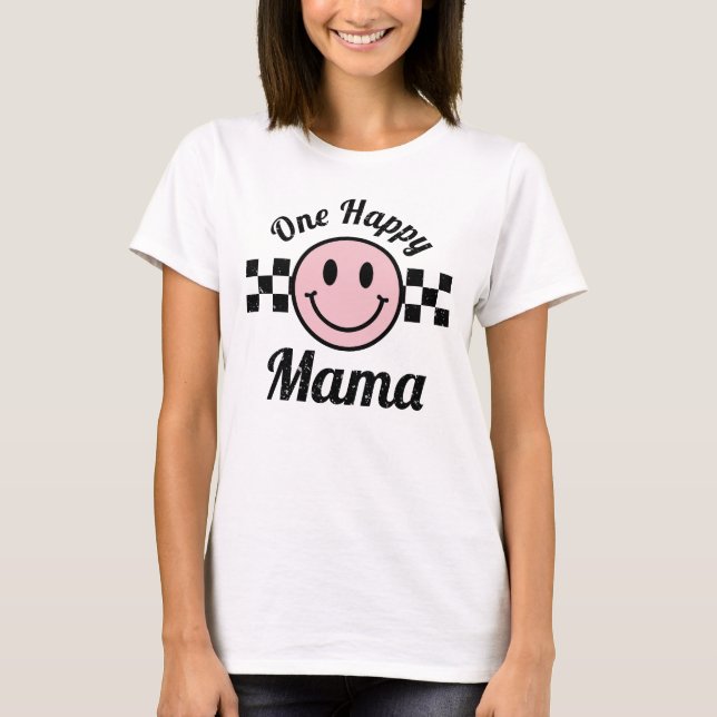 Camiseta Un feliz mamá Rosa Feliz cumpleaños cumpleaños son (Anverso)