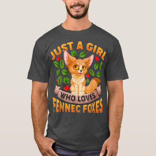 Camiseta Un Fennec Divertido Para El Amante Sólo Un Chica Q