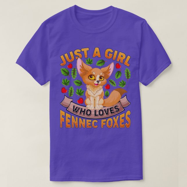 Camiseta Un Fennec Divertido Para El Amante Sólo Un Chica Q (Diseño del anverso)