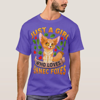 Camiseta Un Fennec Divertido Para El Amante Sólo Un Chica Q