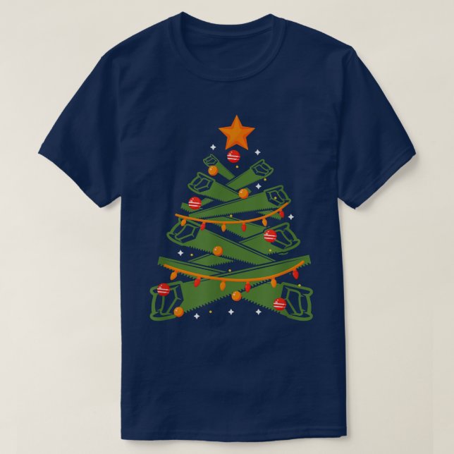 Camiseta Un feo diseño de Navidades con un árbol de Navidad (Diseño del anverso)
