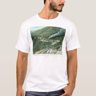 Camiseta Un ferrocarril escénico ViewMt. Tamalpais, CA