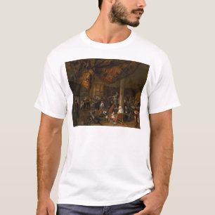 Camiseta Un festín de Bodas de aldea con juerguistas