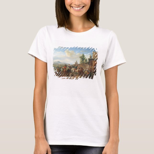 Camiseta Un Fiesta de caza de una casa de campo (petróleo s (Anverso)